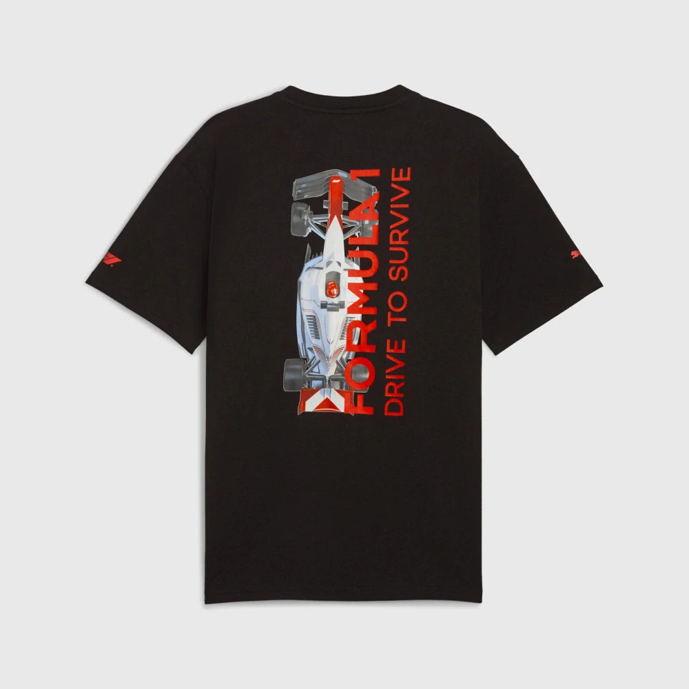 Tricou oversized Puma F1 Drive to Survive – negru