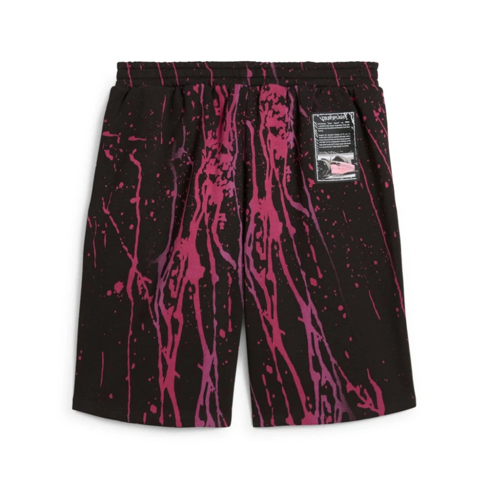 Pantaloni scurți Puma Formula 1 Splash – negru/roz