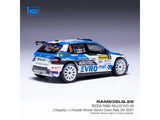 Machetă IXO Škoda Fabia Rally2 EVO, Barum Rallye Zlín, 2021, #6, Kopecký – Hloušek 1:43