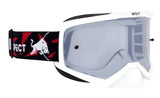 Ochelari de motocros Red Bull Spect EVAN albi cu lentile transparente