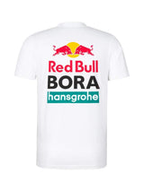 Tricou pentru fani Red Bull Bora Hansgrohe alb cu logo