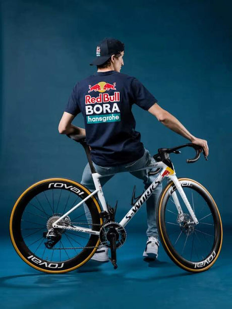 Tricou pentru fani Red Bull Bora Hansgrohe bleumarin cu logo