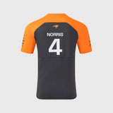 Tricou de echipă McLaren F1 Lando Norris cu logo-urile sponsorilor – gri închis