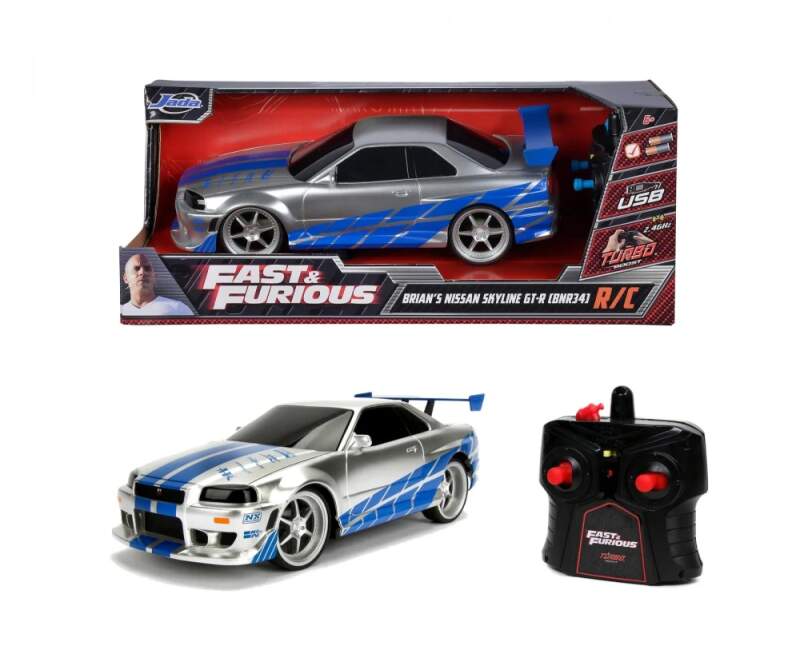 Machetă Furios și iute Nissan Skyline cu telecomandă