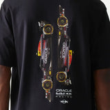 Tricou oversized cu grafică Oracle Red Bull Racing New Era – bleumarin