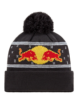 Căciulă cu pompon Oracle Red Bull Racing cu logo – ediție de Crăciun