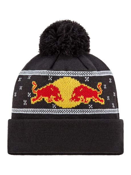 Căciulă cu pompon Oracle Red Bull Racing cu logo – ediție de Crăciun