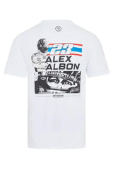 Alex Albon fan T-shirt - Williams Racing F1, white - XXL