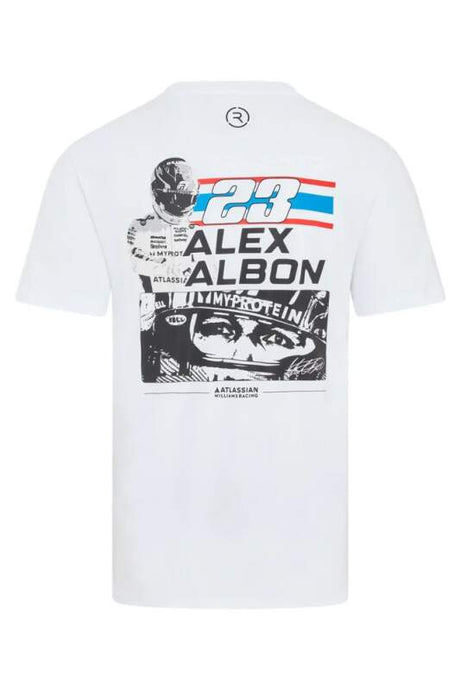 Alex Albon fan T-shirt - Williams Racing F1, white - XXL