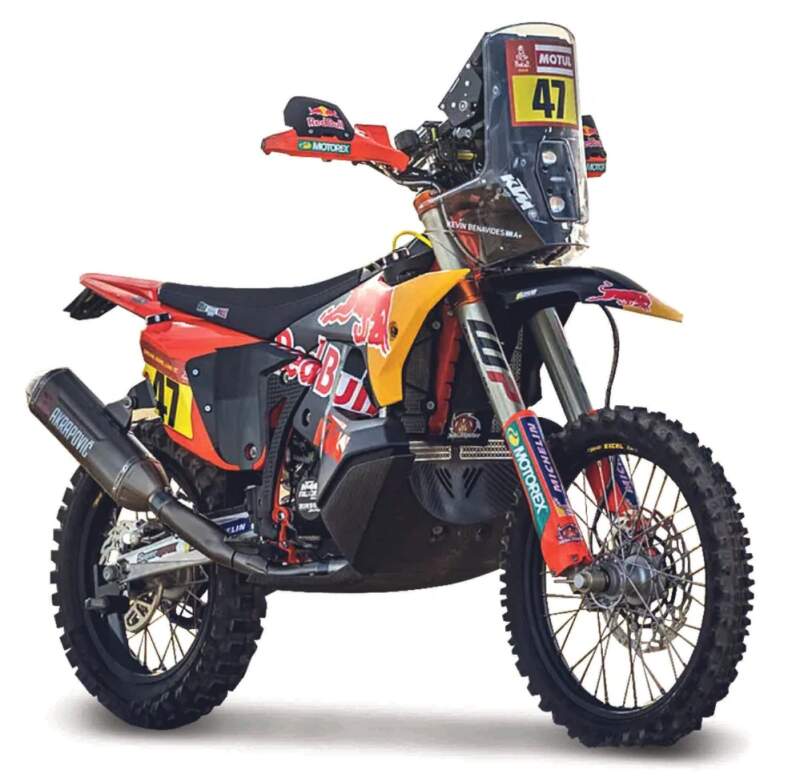 Machetă motocicletă Red Bull KTM 450 Rally Dakar 2024 Kevin Benavides nr.47
