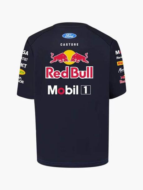 Tricou pentru copii Oracle Red Bull Racing cu logo-urile sponsorilor - ediție de echipă