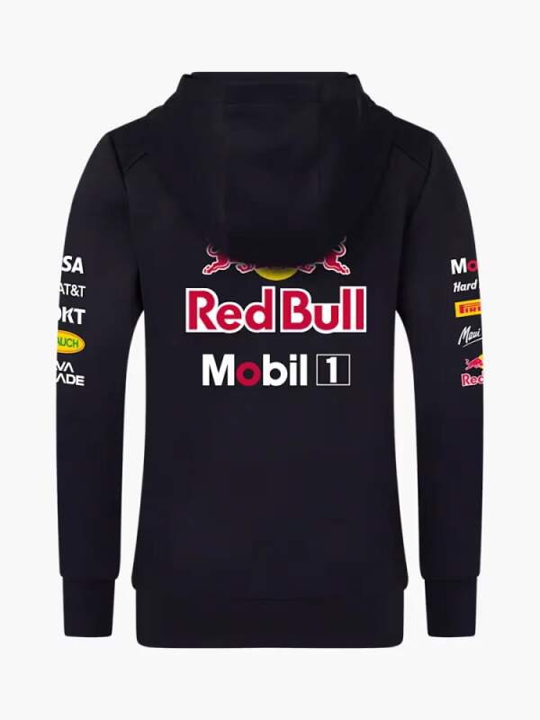 Oracle Red Bull Racing kids' zip-up sweatshirt with sponsor logos - team edition