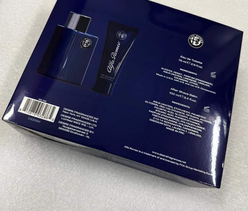 Alfa Romeo Blue Eau de Toilette 75 ml + aftershave balm 100 ml gift set