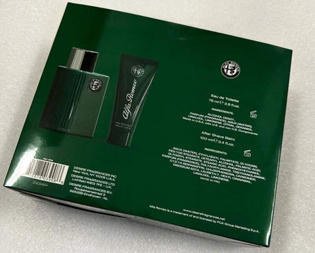 Set cadou Alfa Romeo Green Eau De Toilette 75 ml + balsam After Shave 100 ml