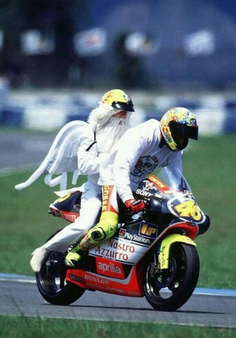 Machetă cască MotoGP Valentino Rossi Brazilia 1999 Jacarepaguà
