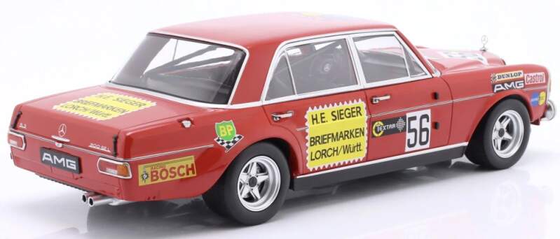 Model WERK83 1:18 Mercedes Benz 300 SEL 6.8 AMG #56 H. Heyer 200 Miles Nurburgring 1972