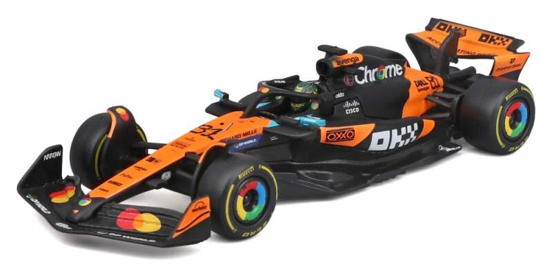 Machetă McLaren F1 MCL39 BBurago #81 Oscar Piastri 2025 1:43 Signature