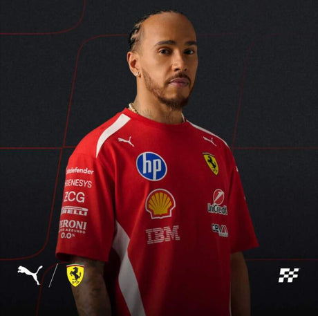 Tricou Scuderia Ferrari F1 cu logo-urile sponsorilor x Puma - ediția DRIVERS