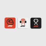 Formula 1 logo magnet set of 3