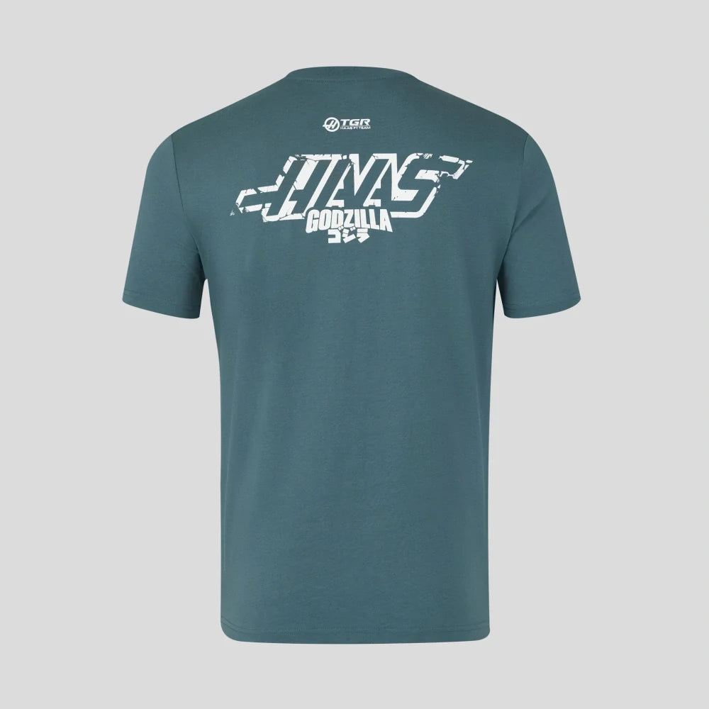 Haas F1 Team x Godzilla T-Shirt – Japan 2026 Edition, Dark Green