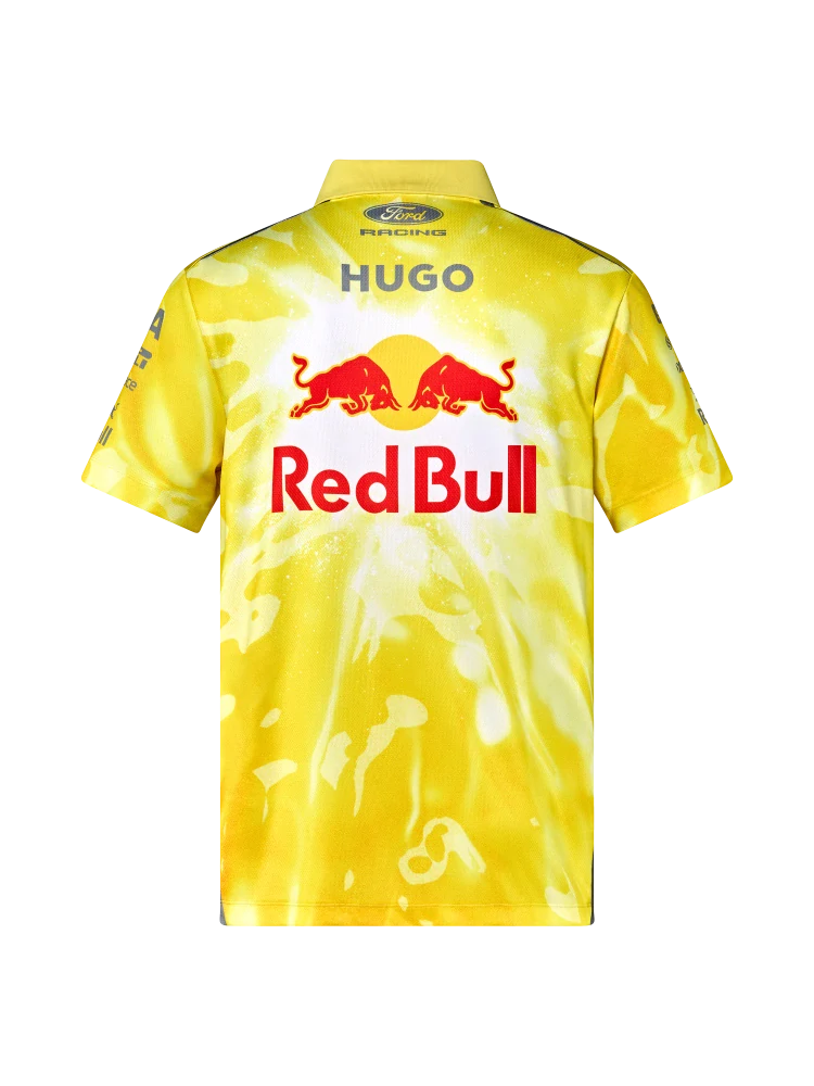 Tricou polo de echipă HUGO Visa Cash App Racing Bulls – Miami GP 2026, galben