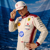 Șapcă Scuderia Ferrari Charles Leclerc – Monaco GP 2026, crem