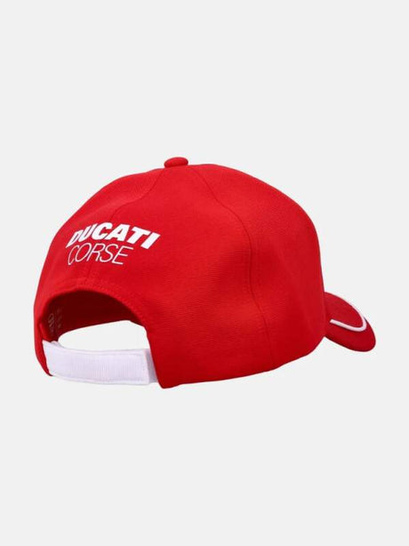 Șapcă pentru fani Ducati Corse GRID roșie cu logo