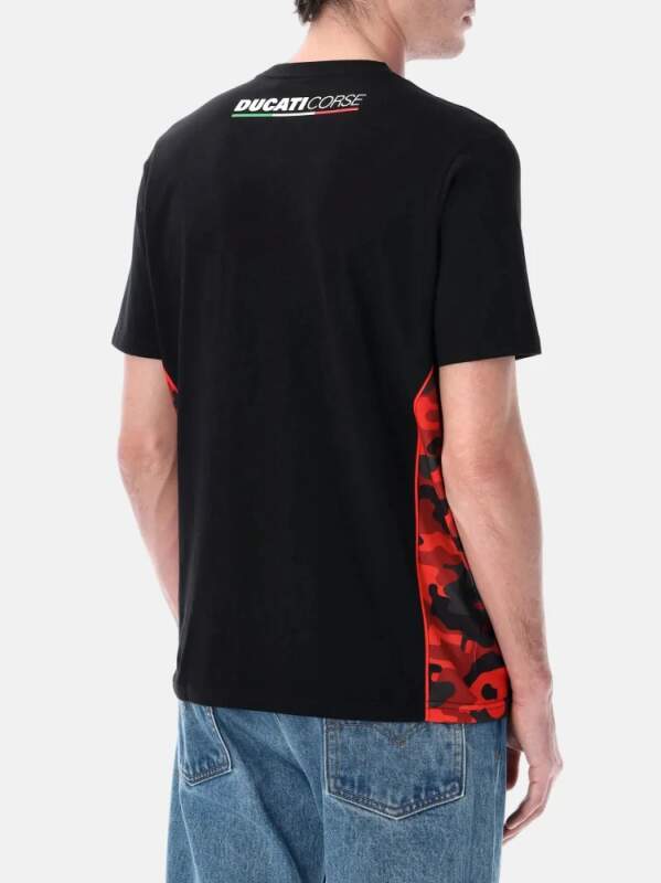 Ducati Corse CAMU black fan T-shirt with logo