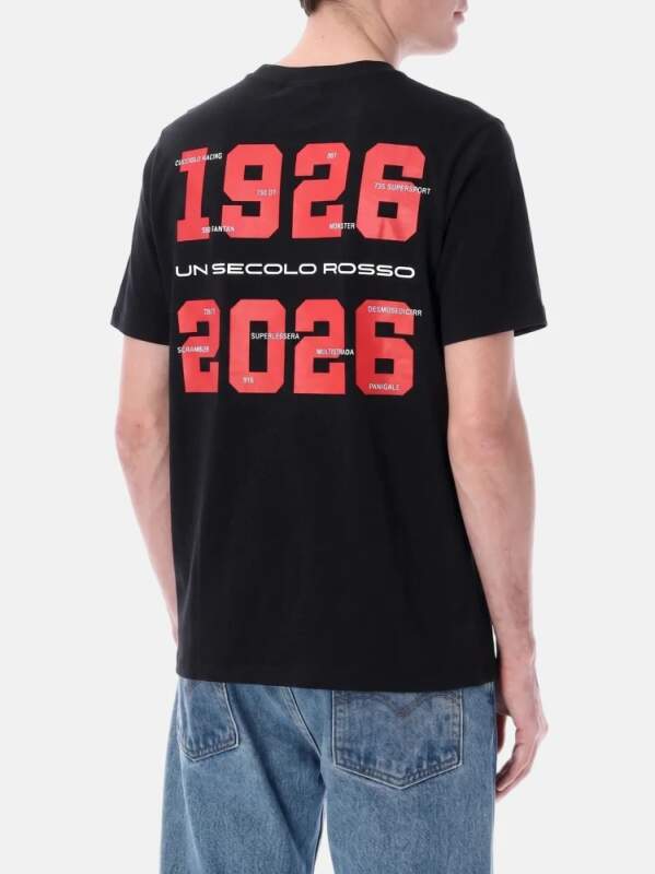 Men's Ducati Corse black T-shirt - 100th years DUCATI edition
