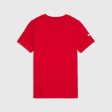 Tricou pentru copii Scuderia Ferrari cu scut mare – roșu
