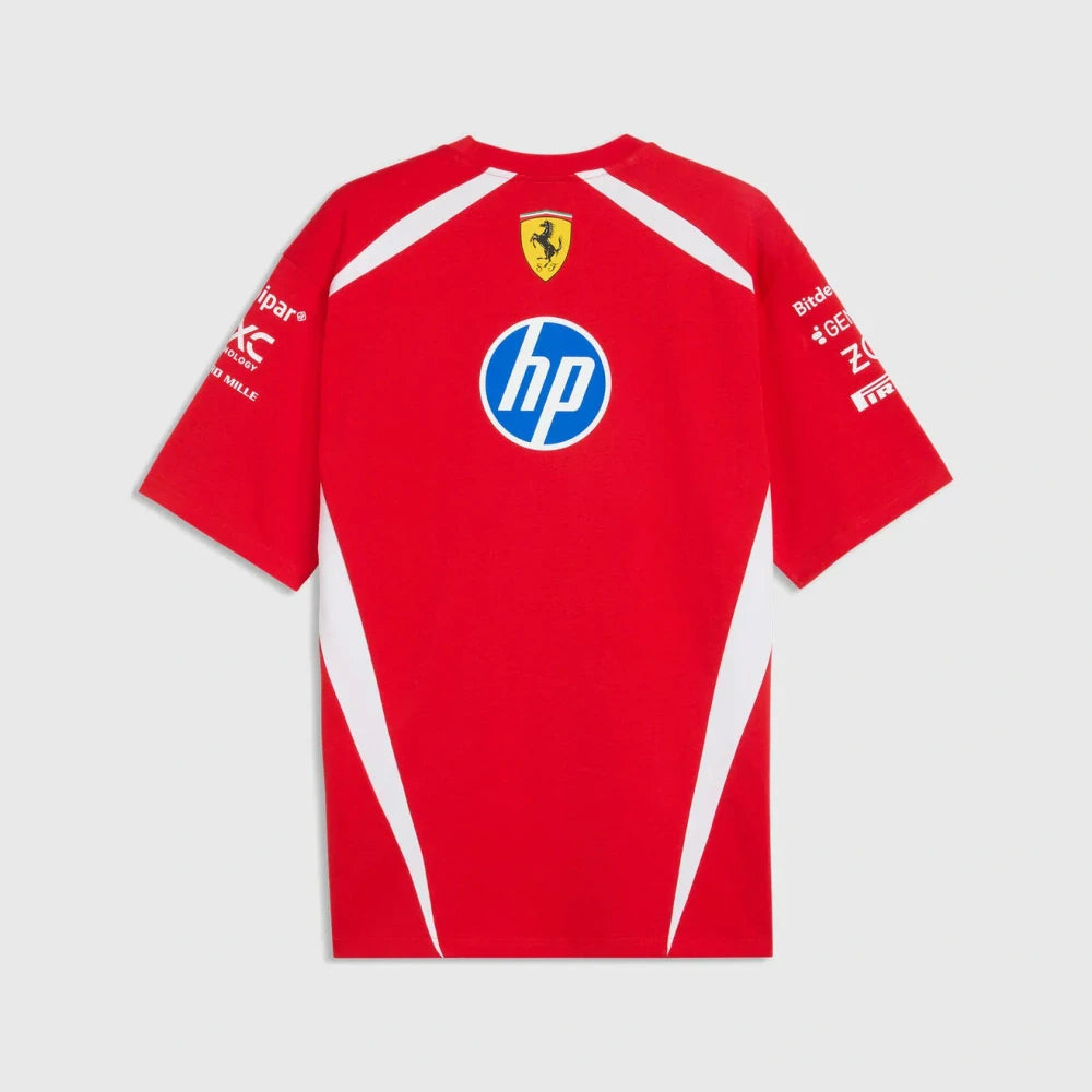 Tricou de pilot Scuderia Ferrari F1 x Puma Lewis Hamilton #44 – roșu, oversized
