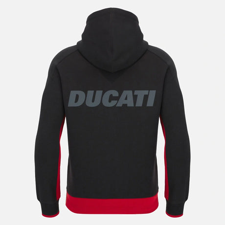 Ducati x Macron Zip Hoodie with Logo – Black