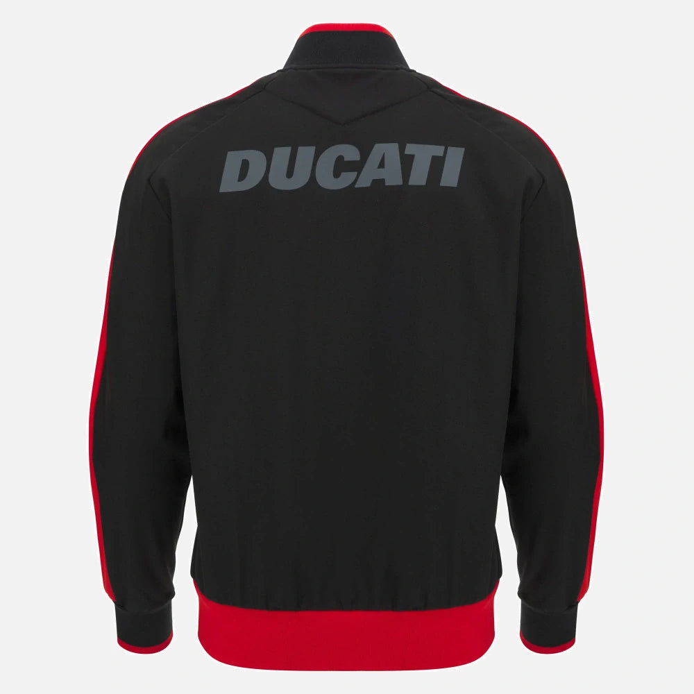 Geacă softshell Ducati x Macron cu logo – neagră