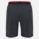 Pantaloni scurți sport Ducati x Macron cu logo – gri închis