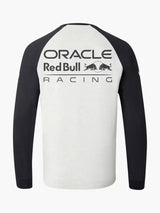 Bluză de echipă cu mânecă lungă Oracle Red Bull Racing Classic cu logo-urile sponsorilor – gri