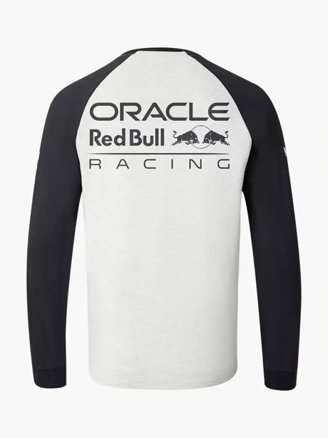 Bluză de echipă cu mânecă lungă Oracle Red Bull Racing Classic cu logo-urile sponsorilor – gri