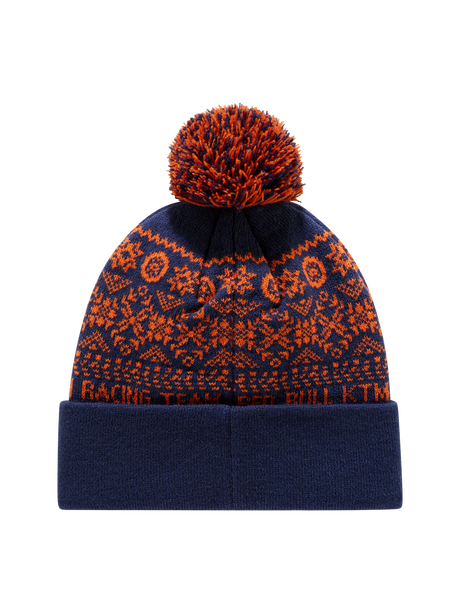 Căciulă cu pompon KTM Red Bull Racing cu logo – ediție de Crăciun