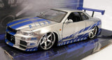 Machetă Fast & Furious Nissan Skyline R34 2002