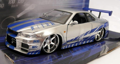 Machetă Fast & Furious Nissan Skyline R34 2002