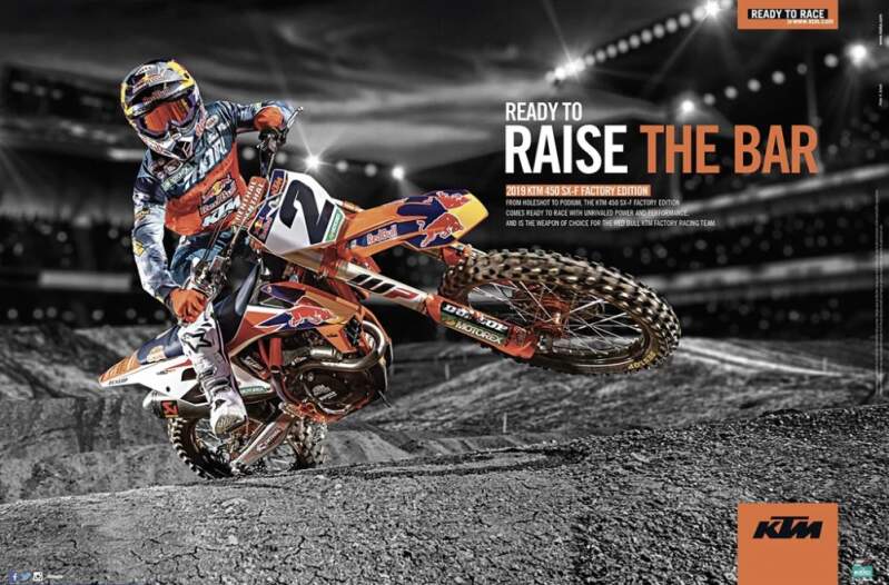 Machetă motocicletă KTM Red Bull 450 SX-F C. Webb