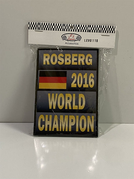 Pitboard N. Rosberg World Champion 2016