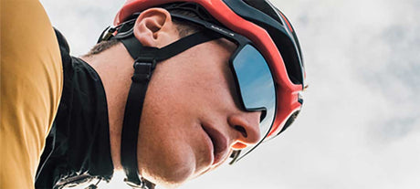 Ochelari de soare Red Bull Spect DAFT negri cu lentilă albastru-roșie