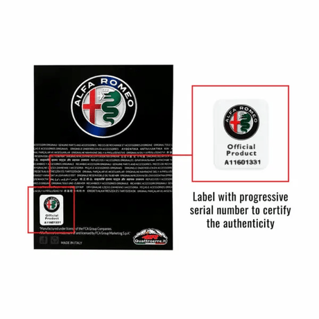 Autocolant mare Alfa Romeo cu inscripție, set de 2 buc.