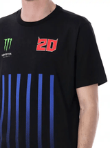 Tricou Fabio Quartararo Monster Energy Stripes negru
