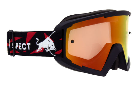 Ochelari de motocros Red Bull Spect WHIP negri cu lentilă roșu-galbenă