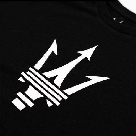 Maserati men's T-shirt with large trident logo black