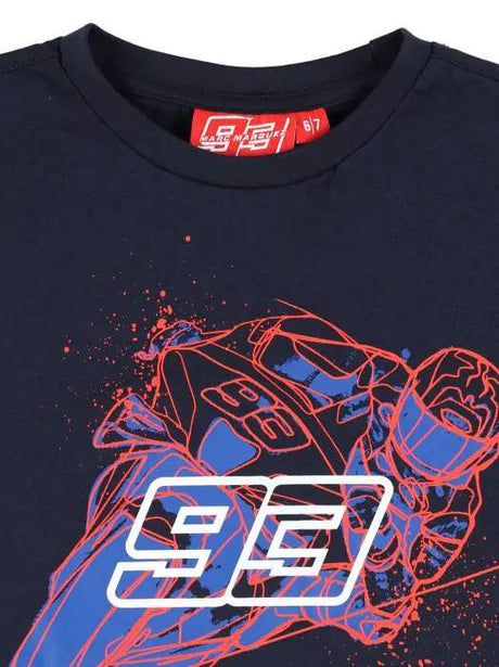 Tricou pentru copii Marc Marquez - Motorbike bleumarin - 10-11 ani