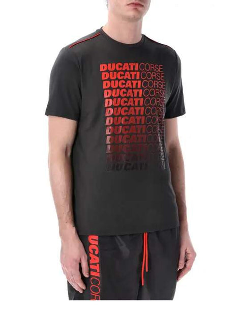 Tricou pentru fani Ducati Corse gri închis DUCATI