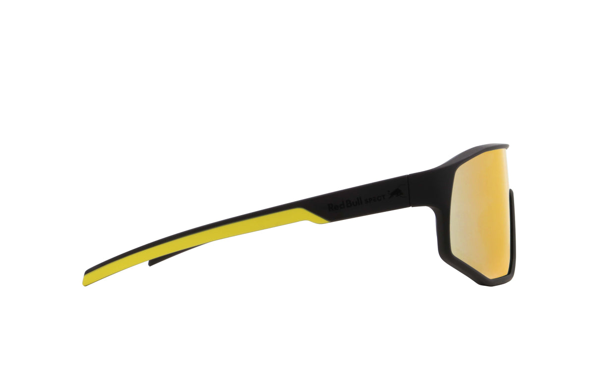 Red Bull Spect DASH sunglasses black with blue-yellow lens