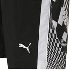 Pantaloni scurți sport bărbătești BMW negri cu logo